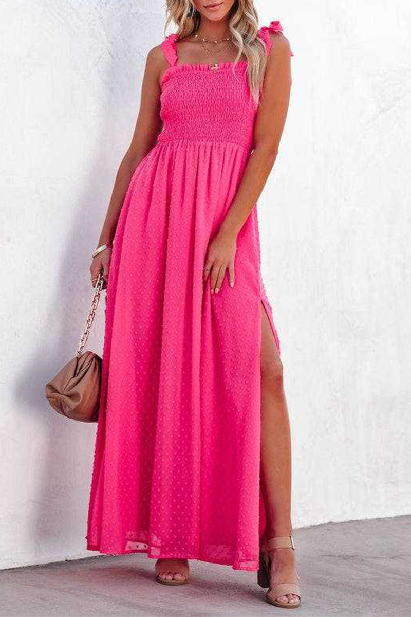 Mesh Spaghetti Strap Waist Skirt Dresses