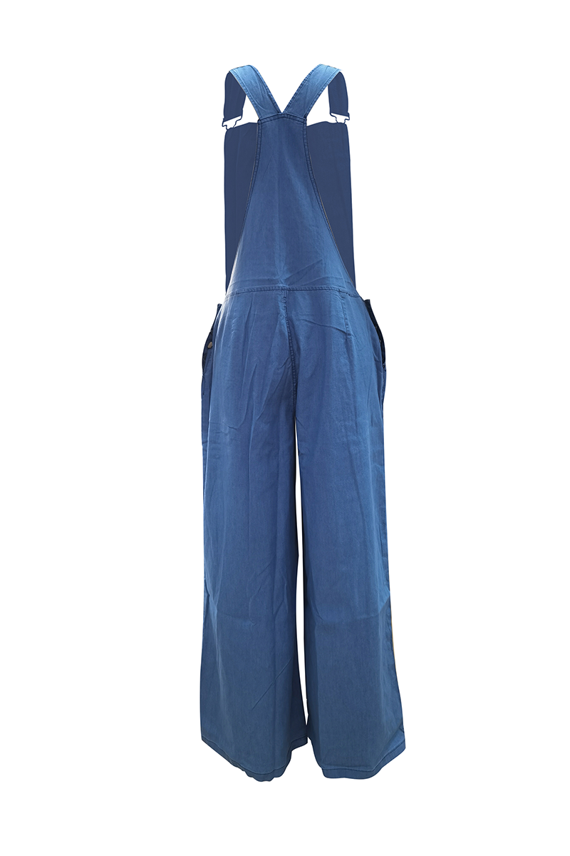 Pocket Fold Strapless Jumpsuits