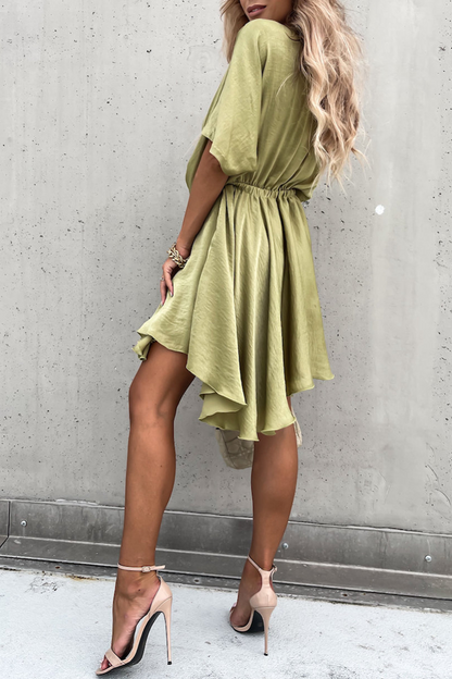 V Neck Cake Skirt Dresses