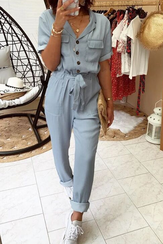 Turndown Collar Harlan Jumpsuits