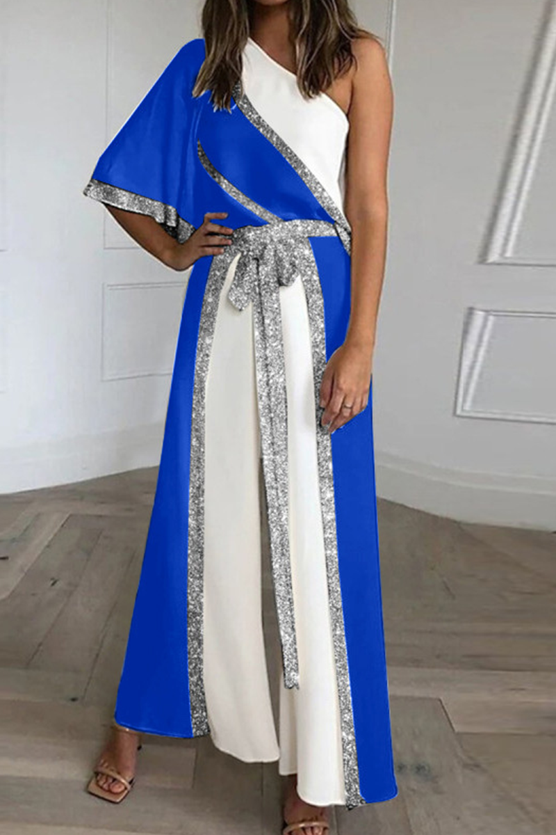 One Shoulder Loose Jumpsuits(3 Colors)