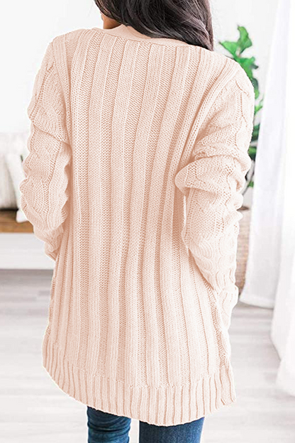 Split Joint Cardigan Collar Tops(6 Colors)