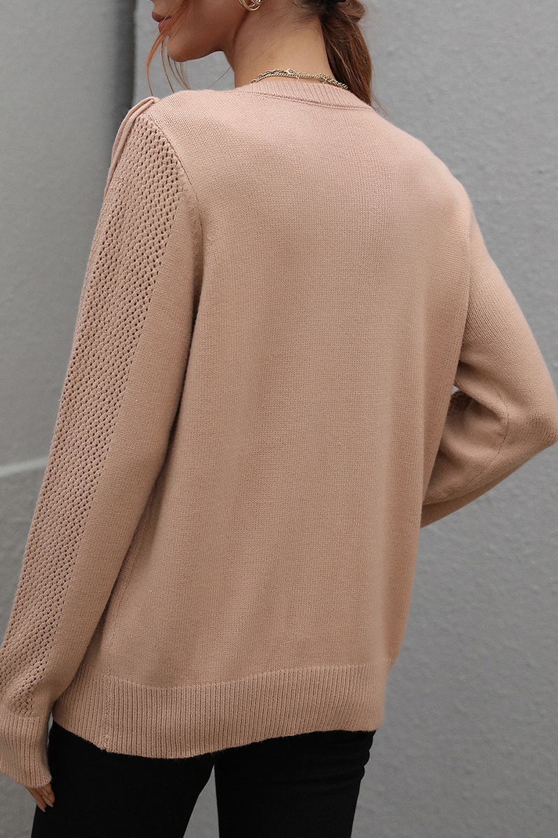 Tassel Patchwork O Neck Sweaters(5 Colors)