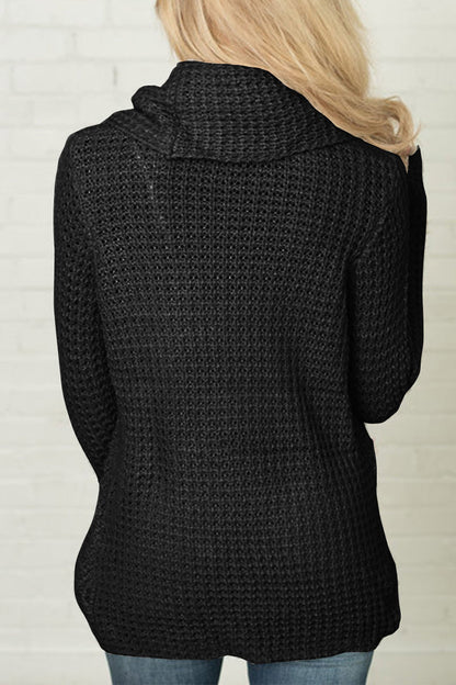 Patchwork Scarf Collar Sweaters(4 Colors)