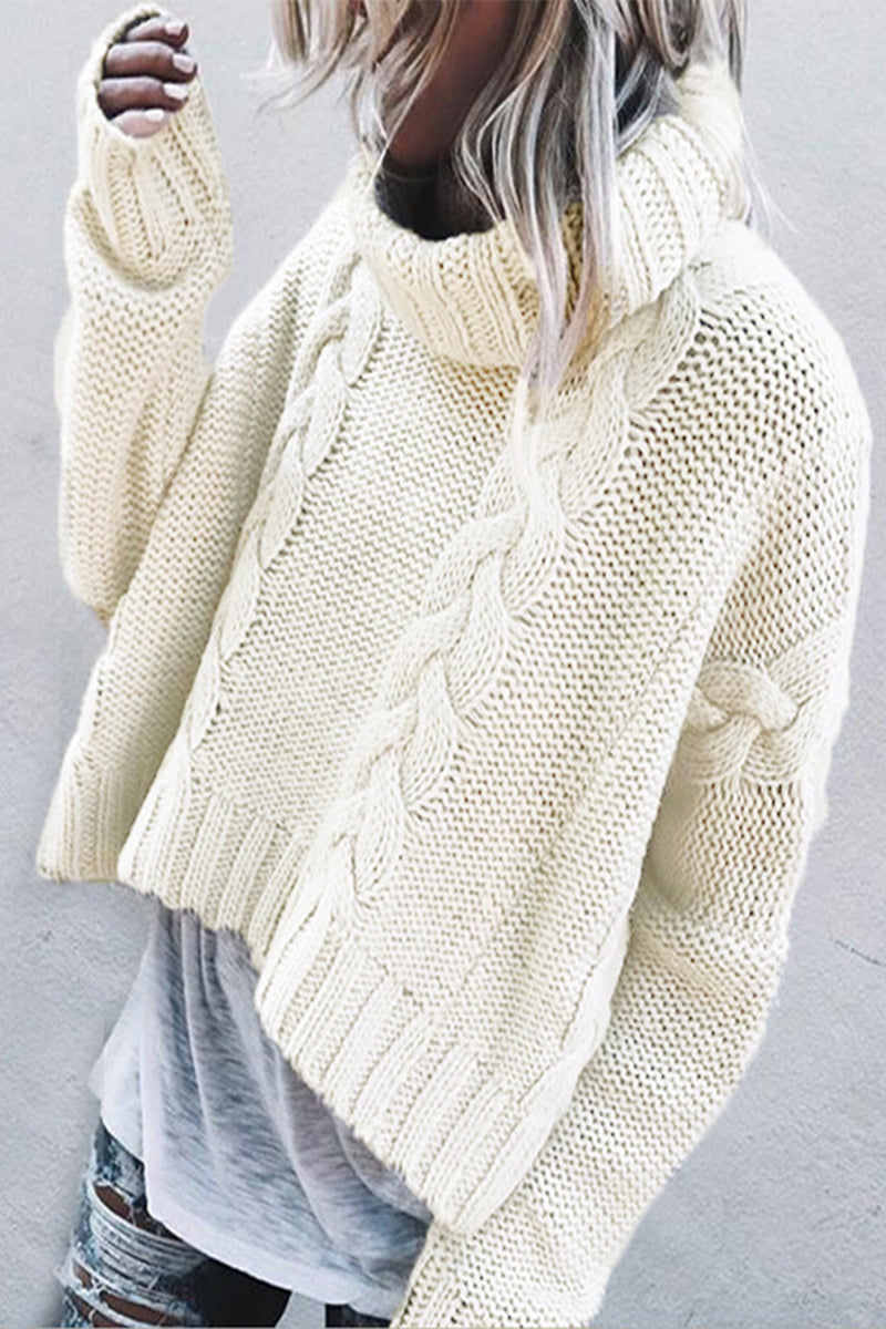 Pullovers Scarf Collar Sweaters(3 Colors)