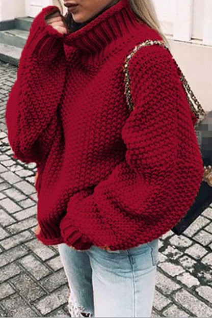 Patchwork Turtleneck Sweaters(14 Colors)