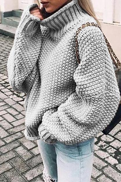 Patchwork Turtleneck Sweaters(14 Colors)