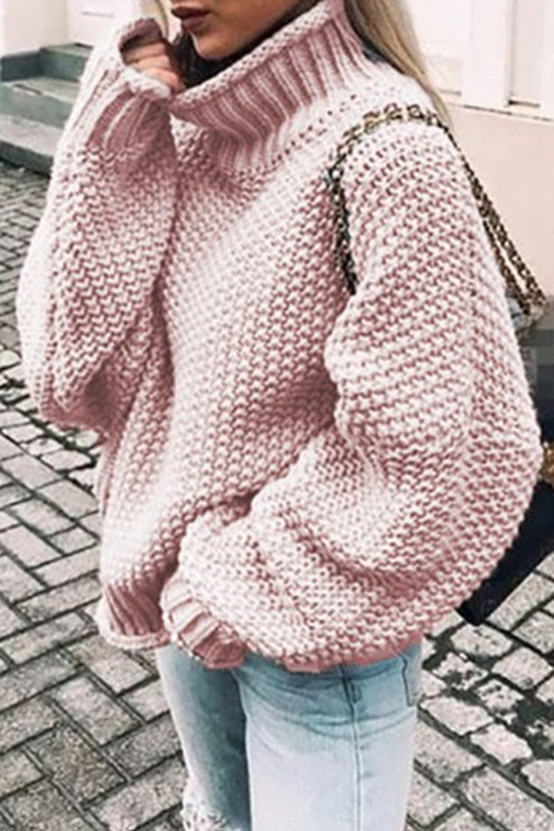 Patchwork Turtleneck Sweaters(14 Colors)