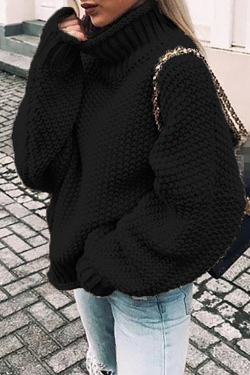 Patchwork Turtleneck Sweaters(14 Colors)