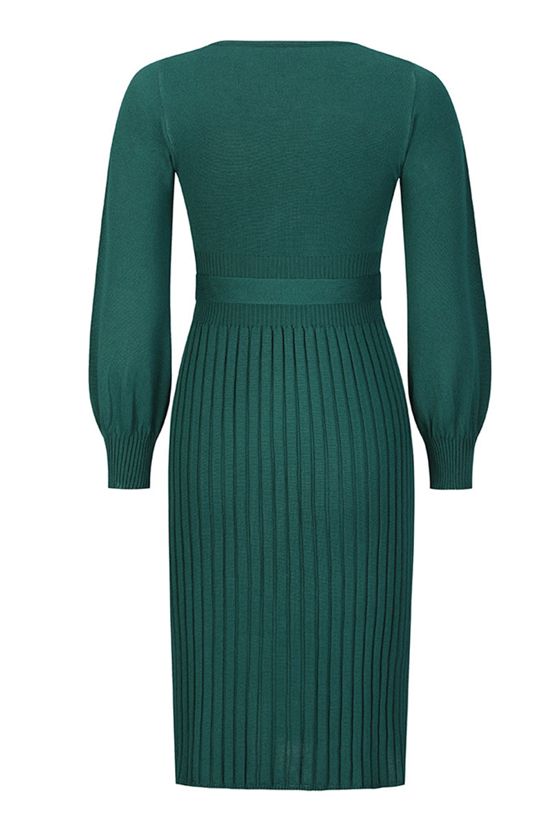 Bandage O Neck One Step Skirt Dresses(4 Colors)