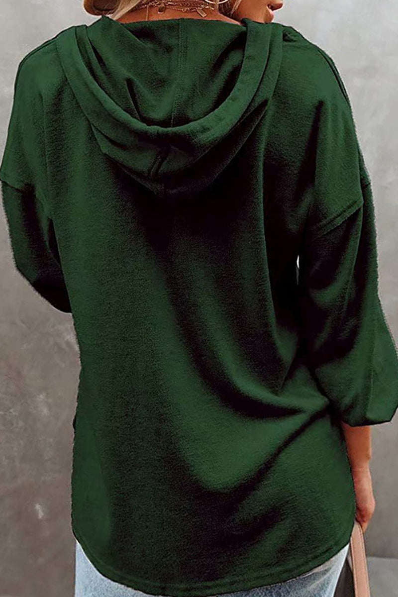 Frenulum V Neck Hoodies(11 Colors)
