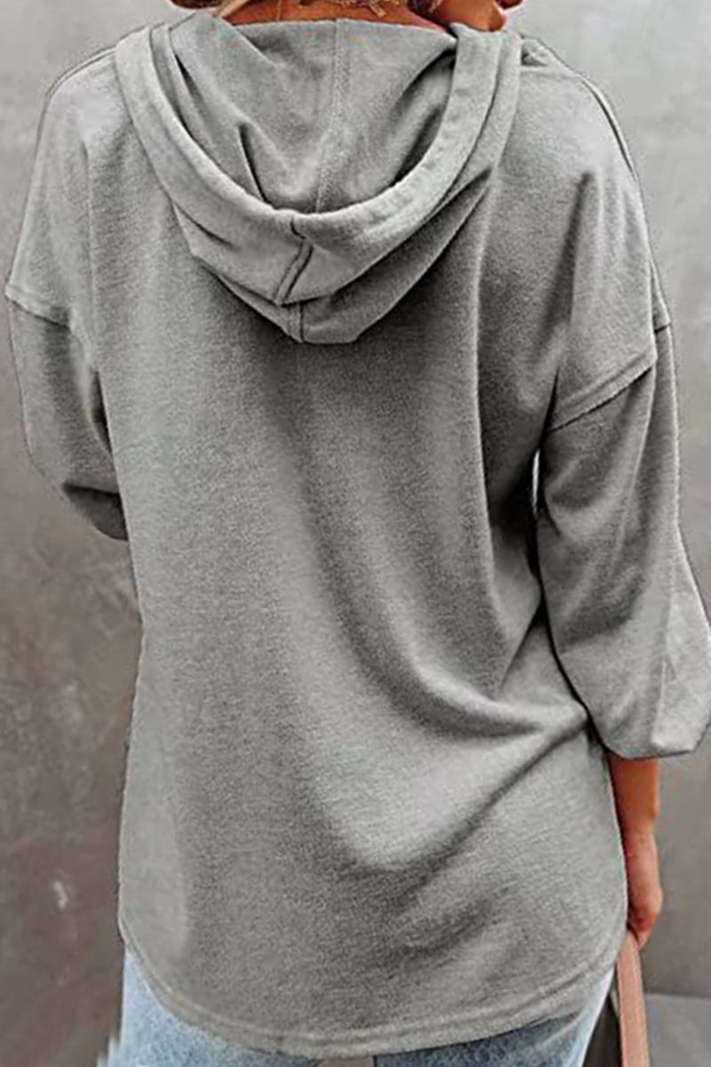 Frenulum V Neck Hoodies(11 Colors)