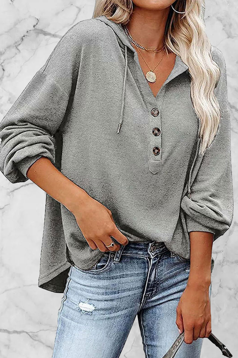 Frenulum V Neck Hoodies(11 Colors)