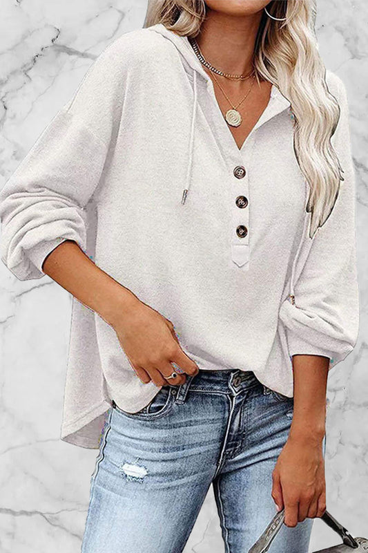 Frenulum V Neck Hoodies(11 Colors)