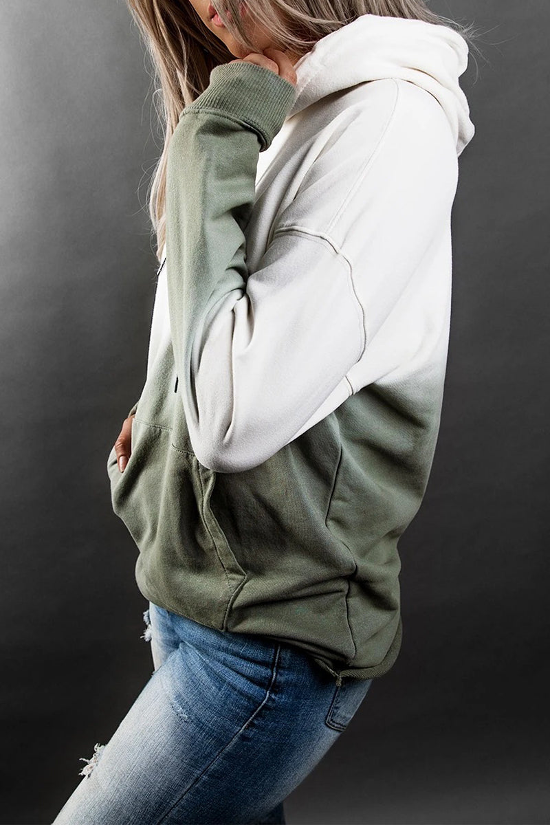 Sweet Print Pocket Hooded Collar Hoodies(3 Colors)
