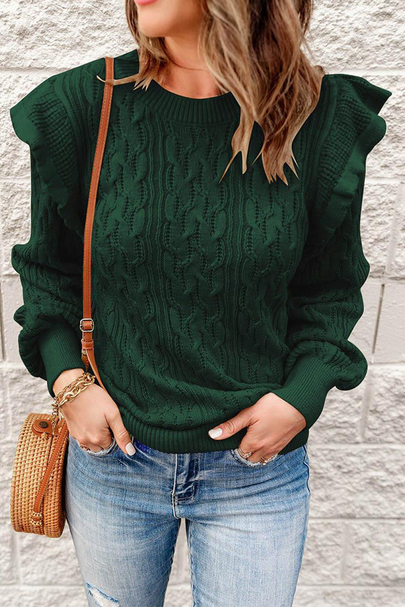 Patchwork O Neck Sweaters(8 Colors)