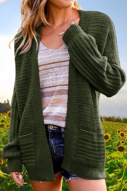 Hollowed Out V Neck Cardigans(6 Colors)