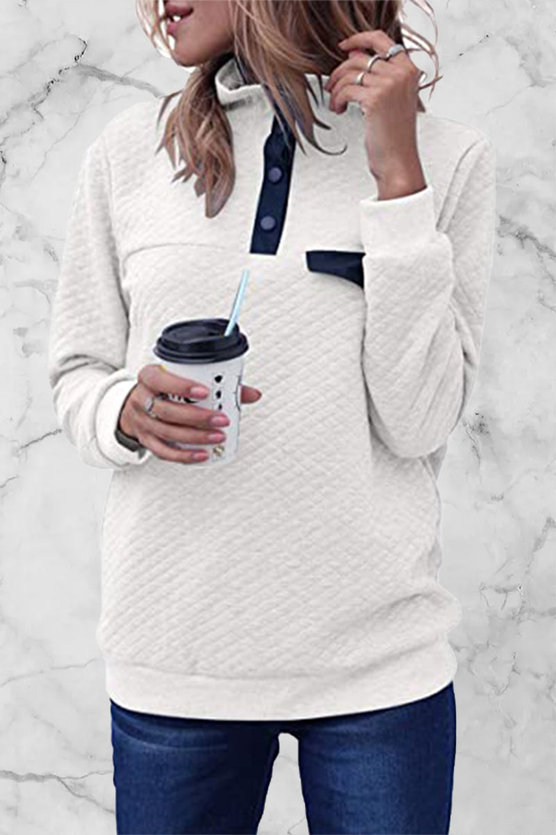 Patchwork Turtleneck Hoodies(7 Colors)