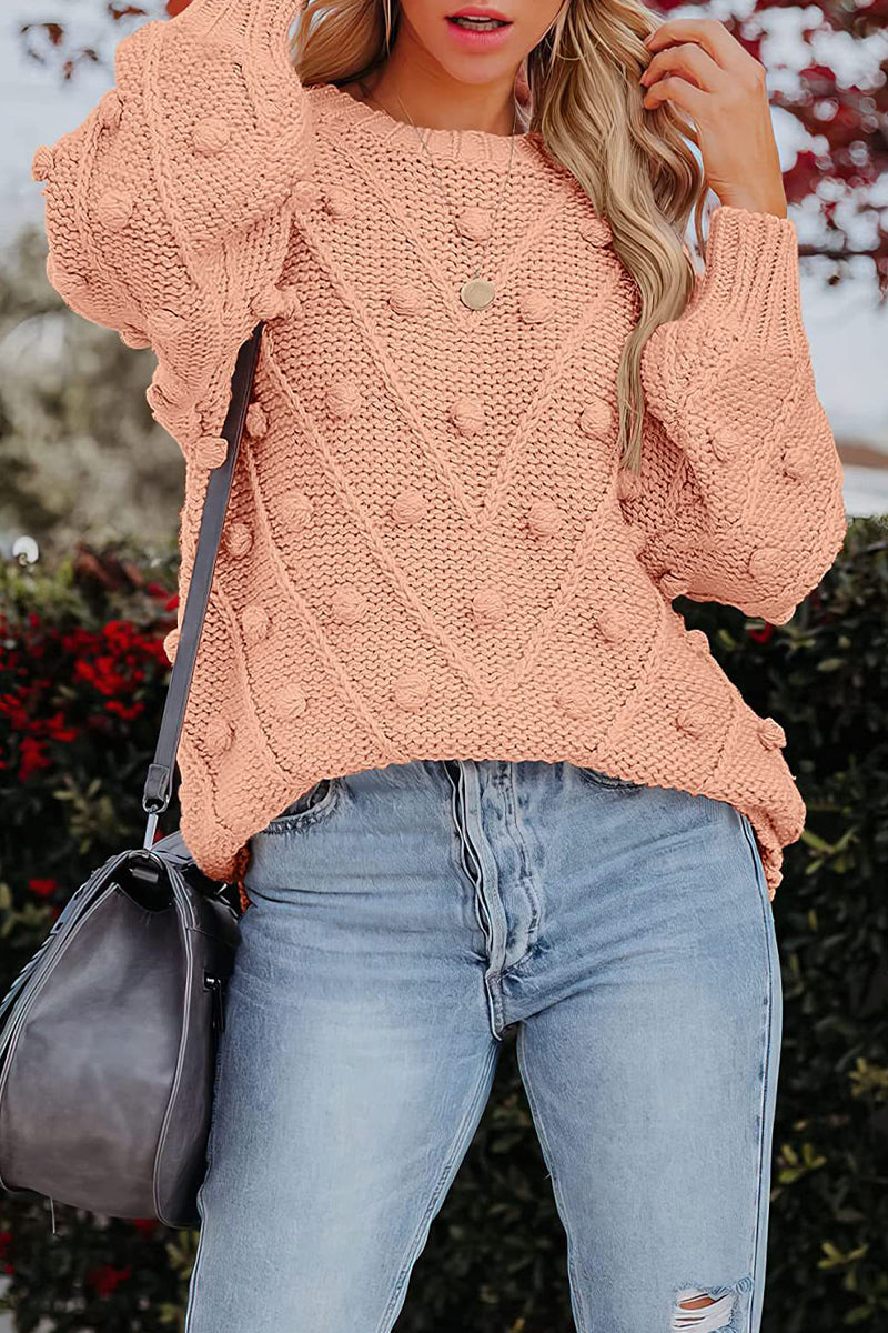 Sweet Color O Neck Sweaters(7 Colors)