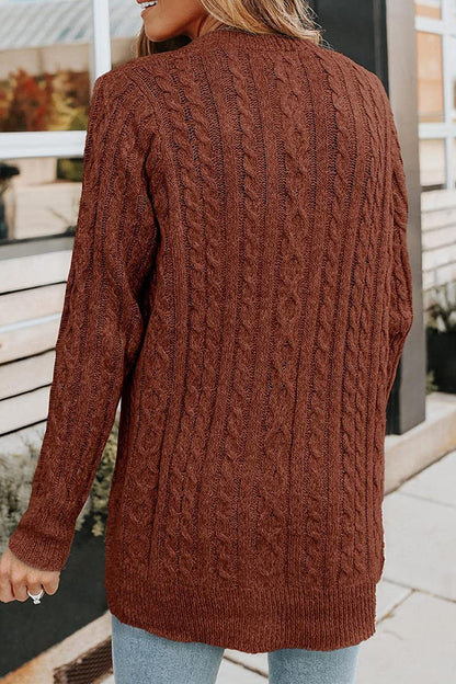 Buttons Color V Neck Cardigans(5 Colors)