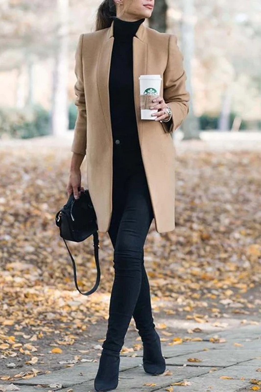 And Stylish Commuter Stand Collar Coat(6 Colors)