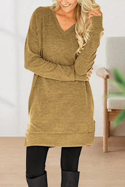 Color V Neck T-shirts