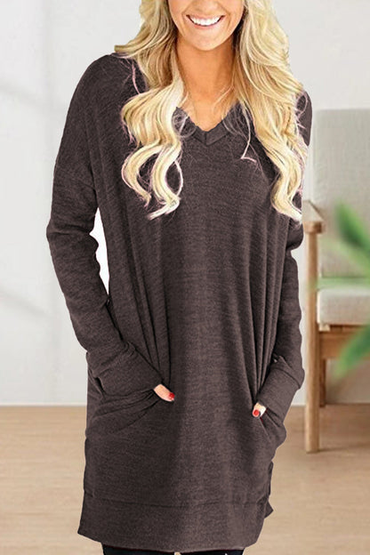 Color V Neck T-shirts