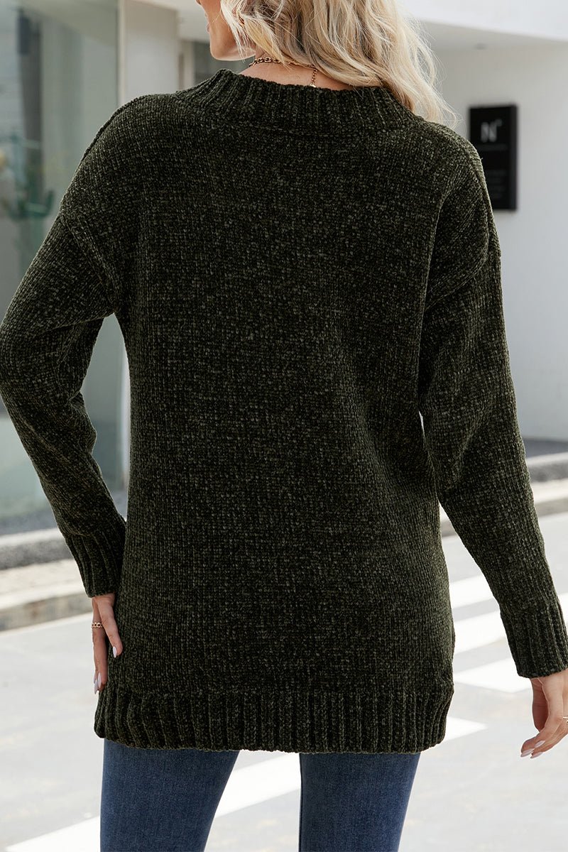 Color V Neck Sweaters(5 Colors)