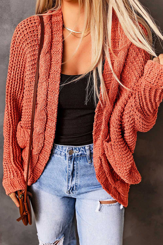 Pocket Cardigan Collar Cardigans(8 Colors)