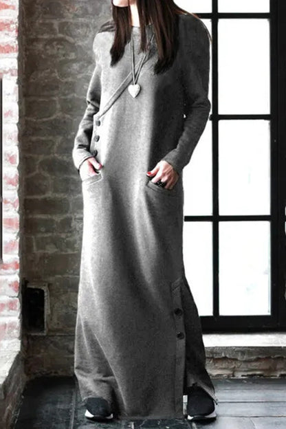 Color Turtleneck Wrapped Skirt Dresses(5 Colors)