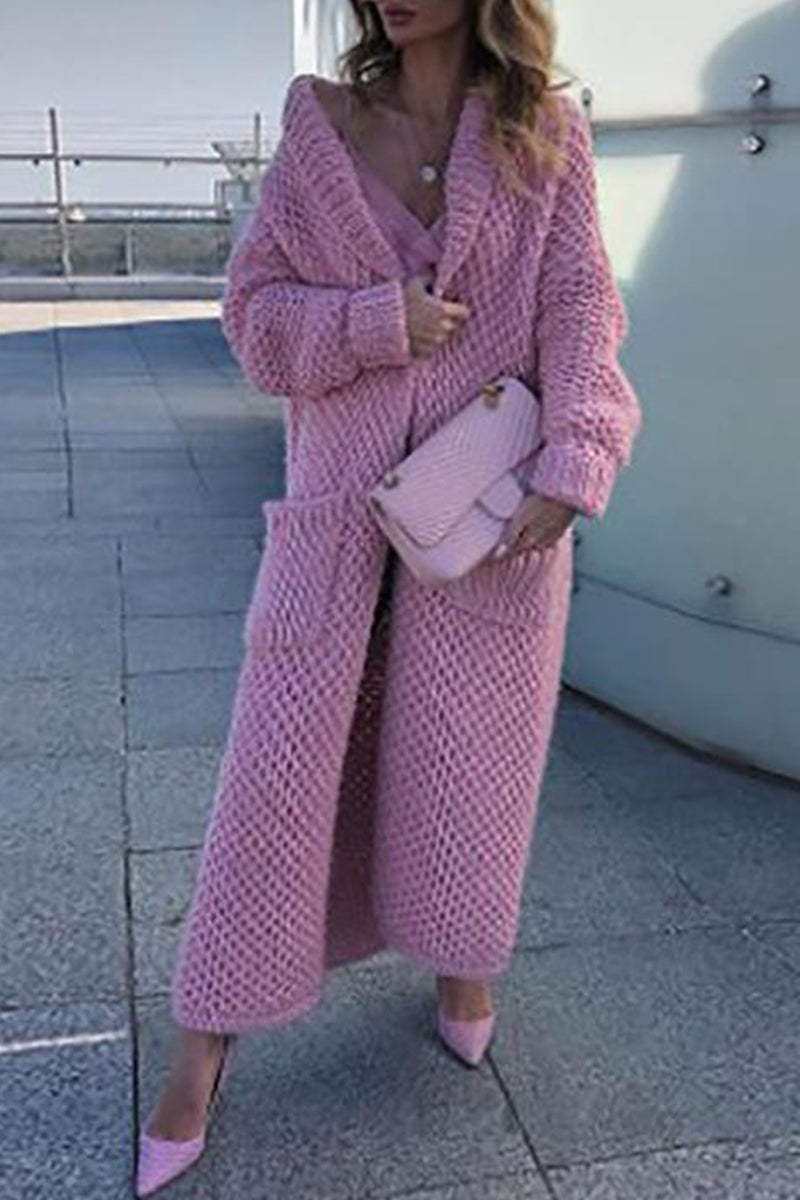 Color Cardigan Collar Sweaters(6 Colors)