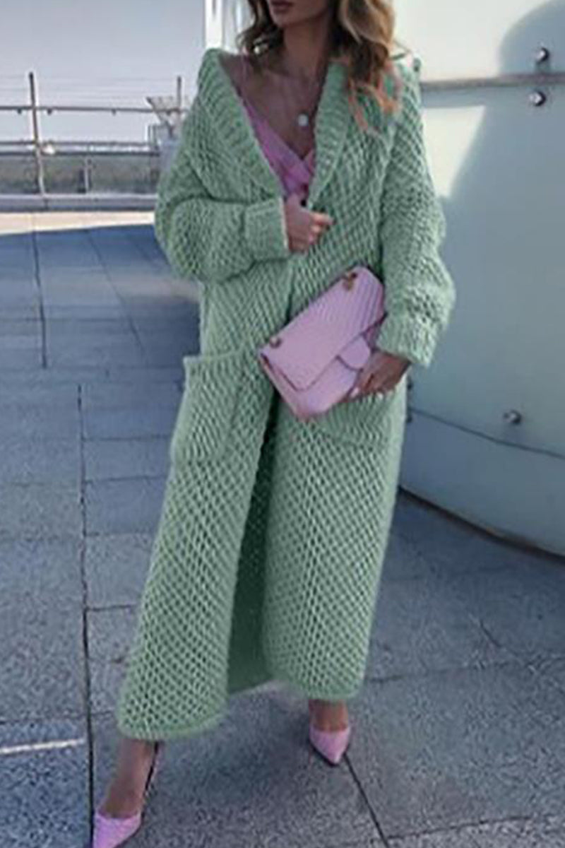Color Cardigan Collar Sweaters(6 Colors)