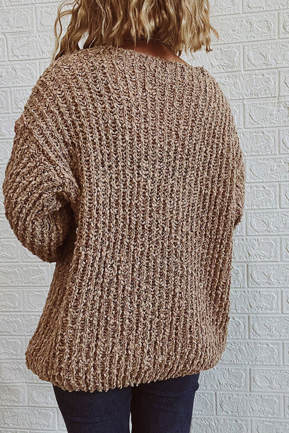 Street V Neck Sweaters(3 Colors)