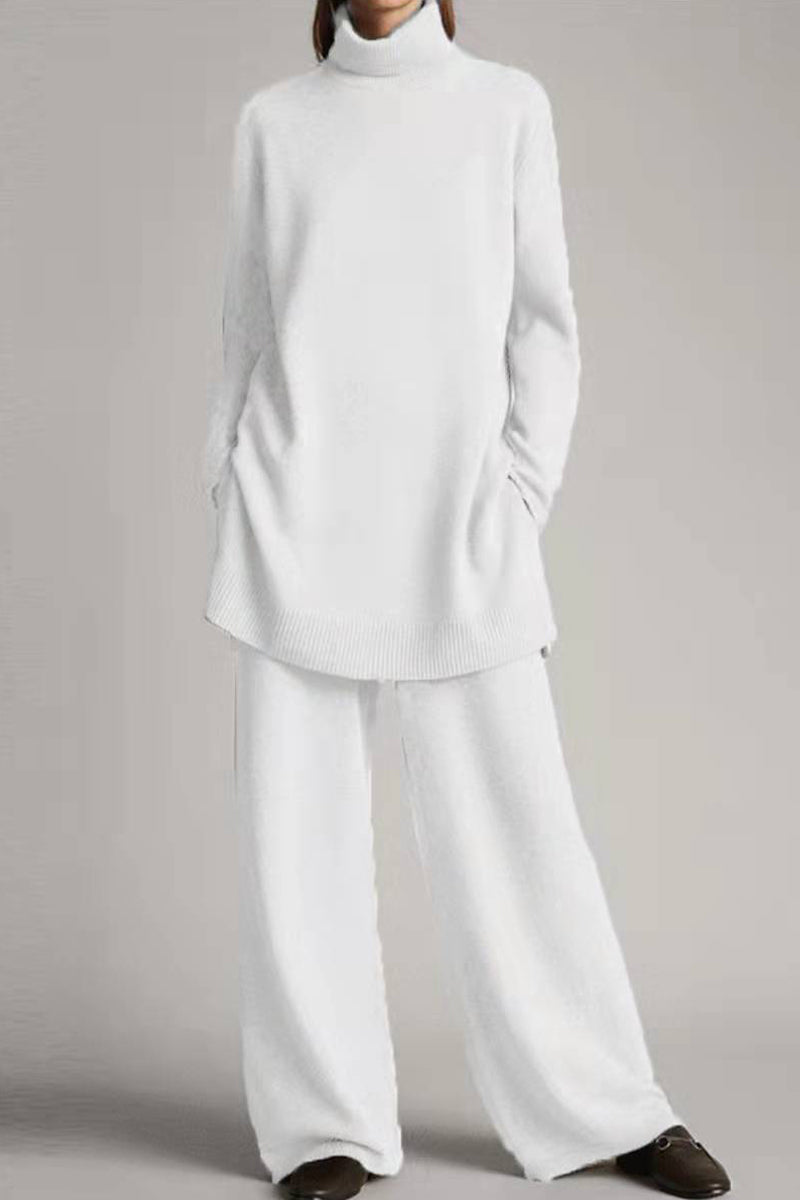 Color Turtleneck Two Pieces