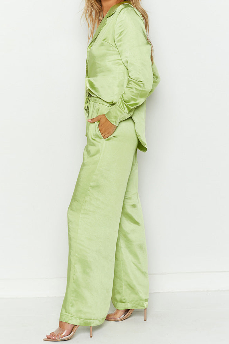 Street Patchwork Turndown Collar Long Sleeve Two Pieces