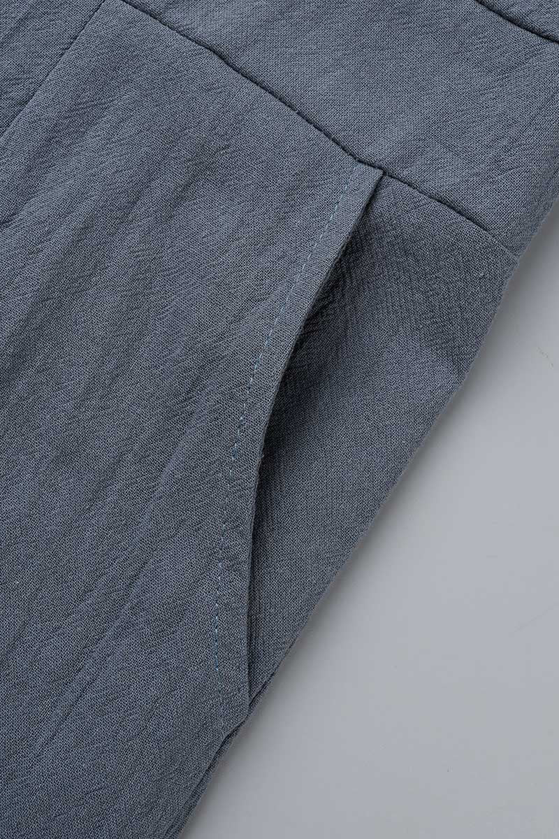 Buckle Square Collar Regular Jumpsuits(5 Colors)