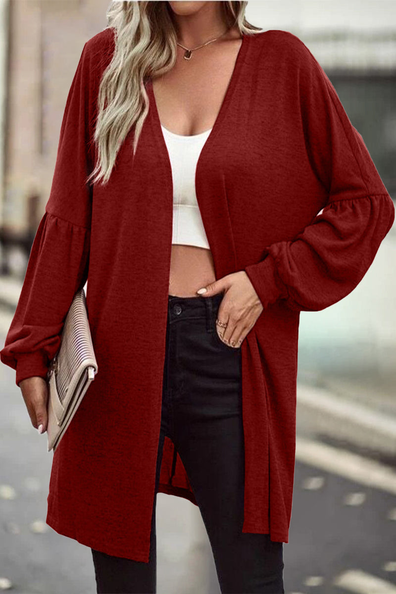 Color O Neck Cardigans(6 Colors)