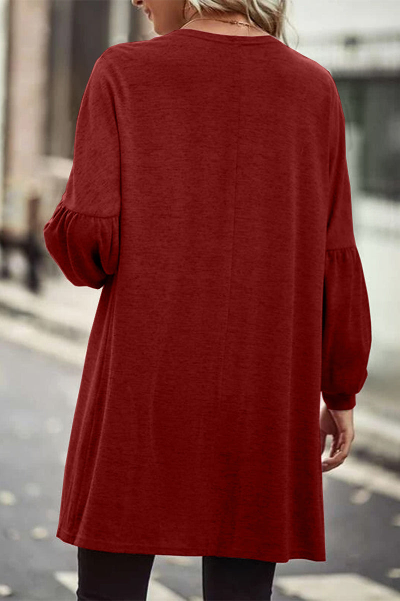 Color O Neck Cardigans(6 Colors)