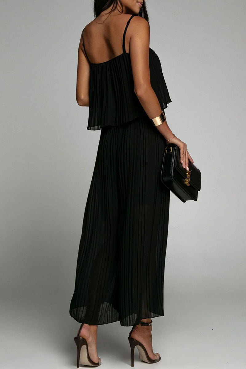 Simplicity Fold Strapless Loose Jumpsuits(3 Colors)