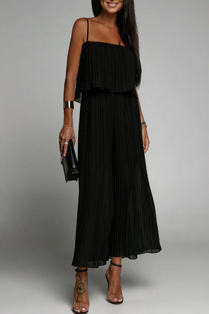 Simplicity Fold Strapless Loose Jumpsuits(3 Colors)
