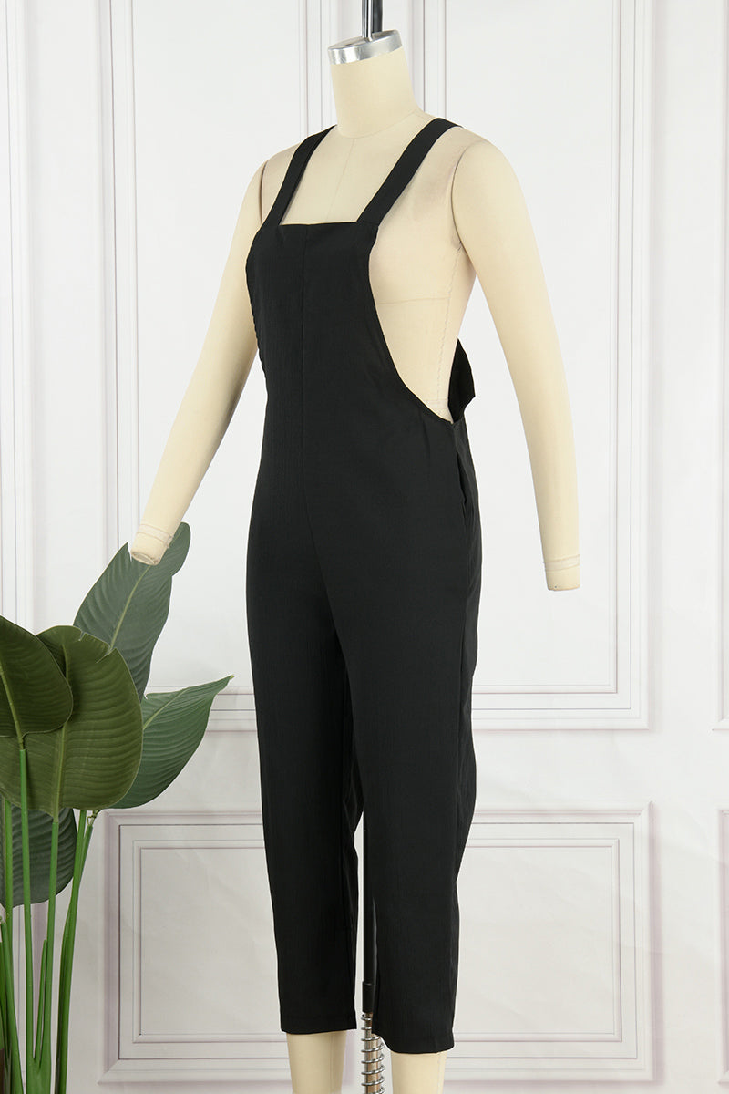 Simplicity Patchwork Loose Jumpsuits
