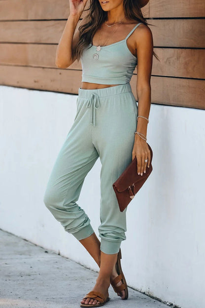 Sportswear Daily Frenulum U Neck Sleeveless Two Pieces