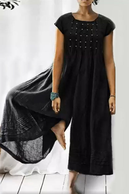 Simplicity O Neck Loose Jumpsuits(6 Colors)