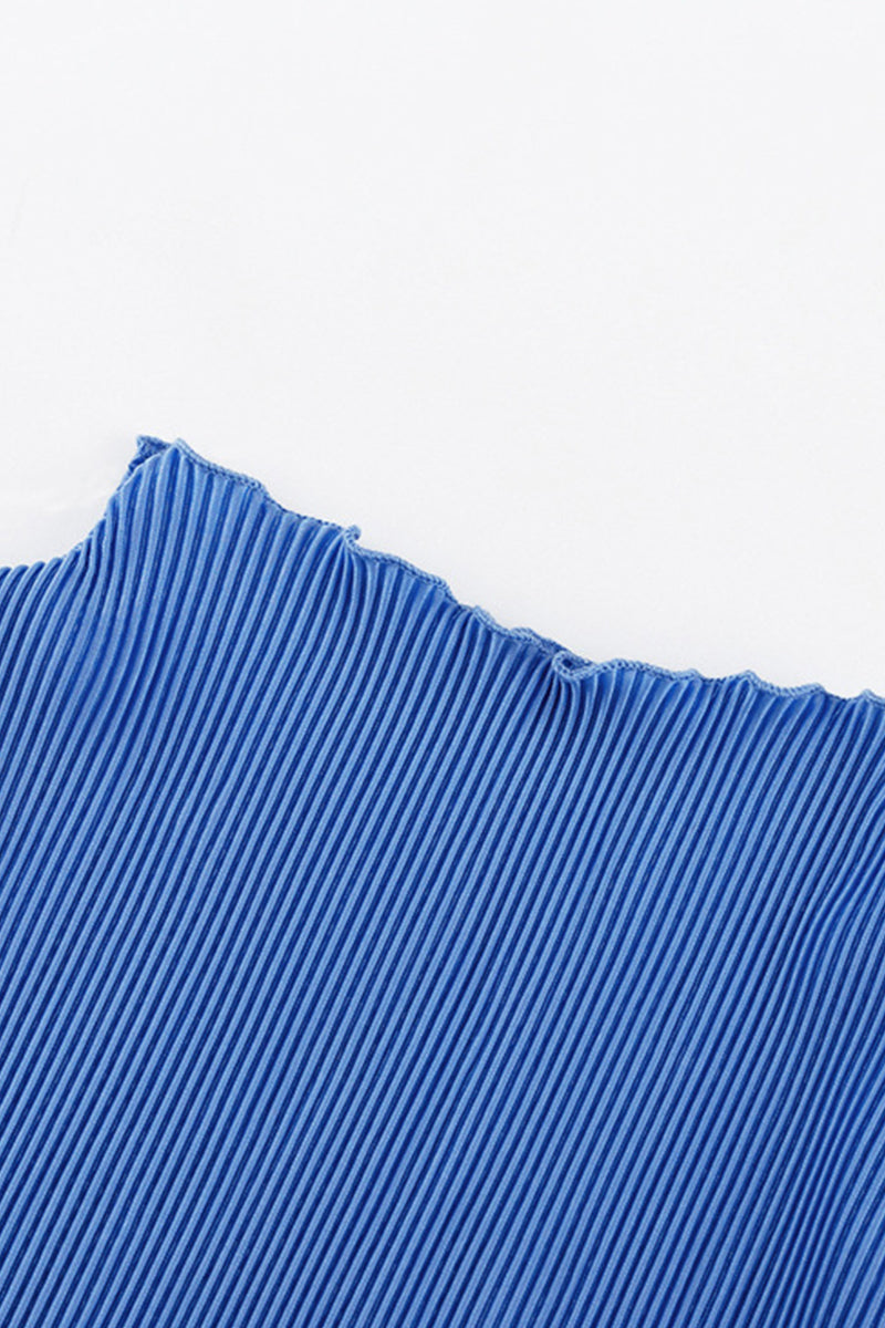 Fold Half a Turtleneck Short Sleeve Two Pieces