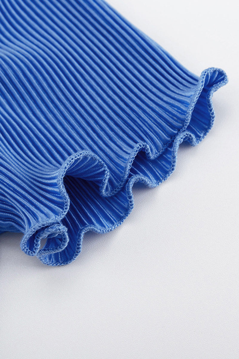 Fold Half a Turtleneck Short Sleeve Two Pieces
