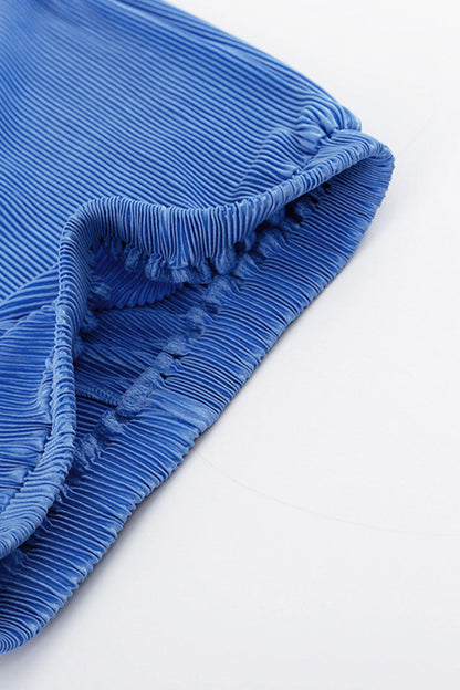 Fold Half a Turtleneck Short Sleeve Two Pieces