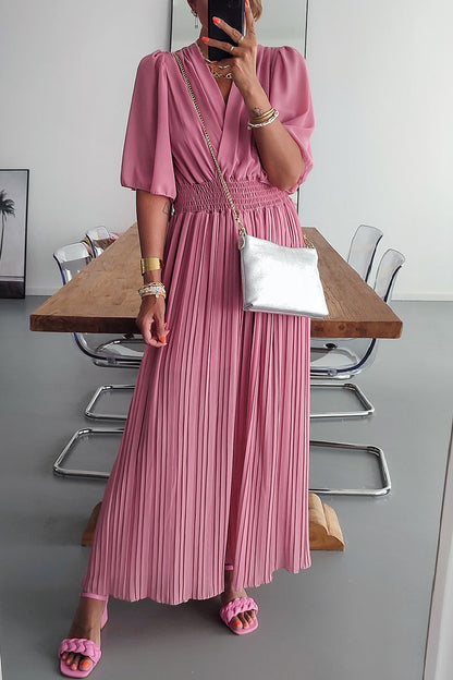 Fold V Neck Loose Jumpsuits(3 Colors)