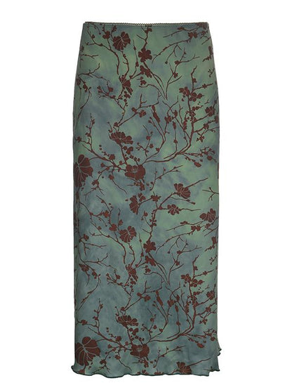 Green Midi Skirt