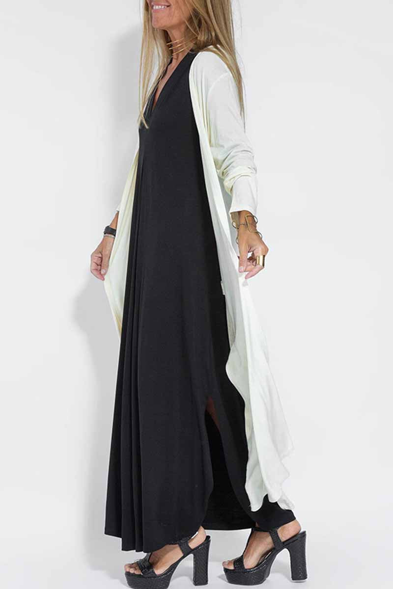 Street Slit Cardigan Collar Outerwear(4 Colors)