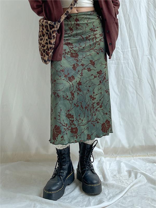 Green Midi Skirt